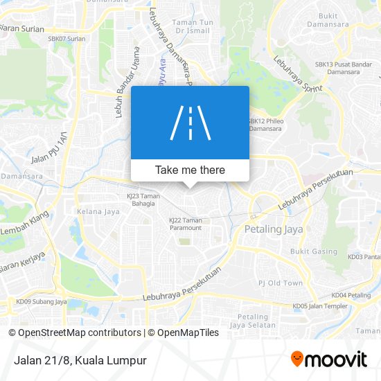 Jalan 21/8 map