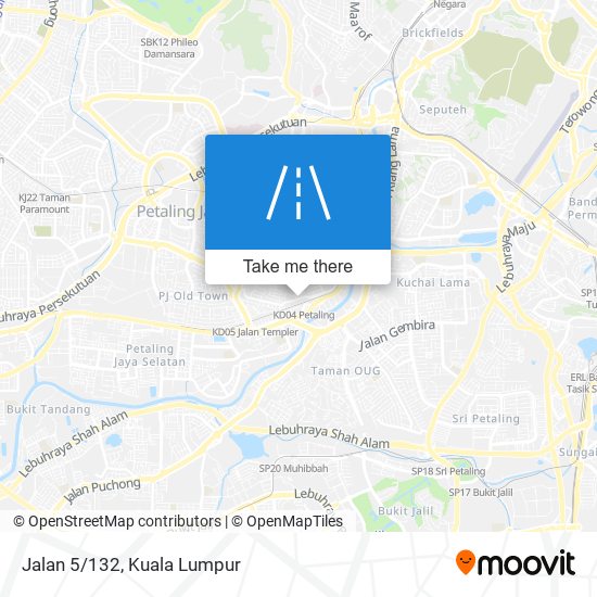 Jalan 5/132 map