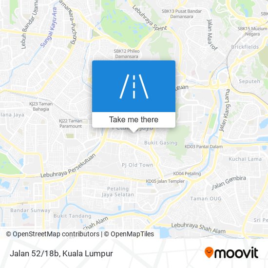 Jalan 52/18b map