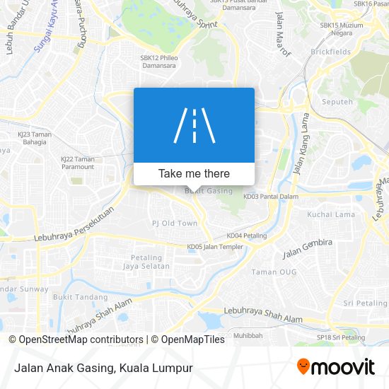 Jalan Anak Gasing map