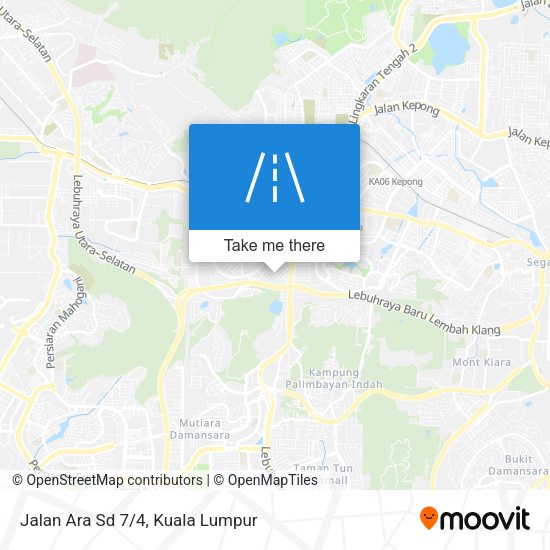 Jalan Ara Sd 7/4 map