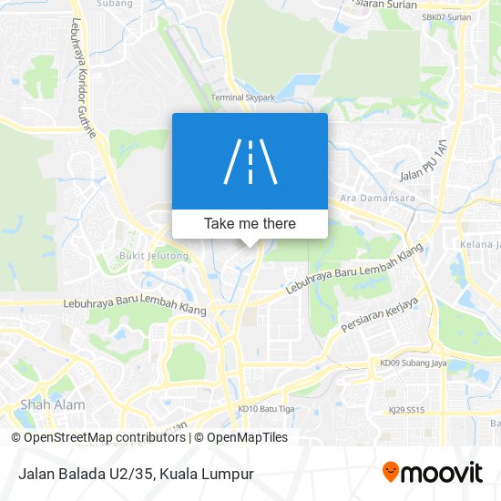 Jalan Balada U2/35 map