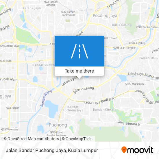Peta Jalan Bandar Puchong Jaya