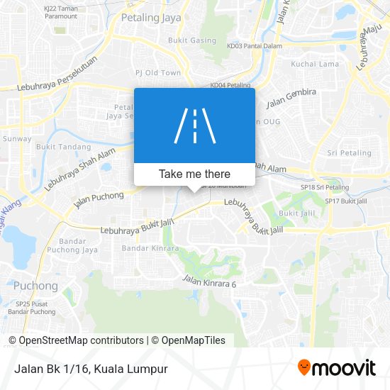 Jalan Bk 1/16 map