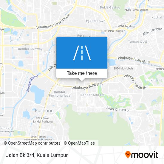 Jalan Bk 3/4 map