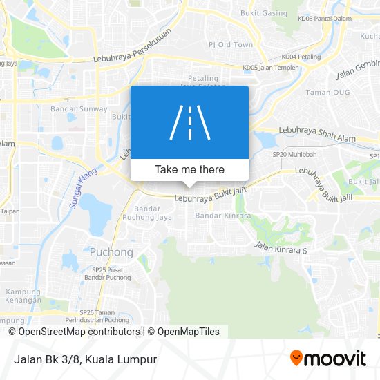 Jalan Bk 3/8 map