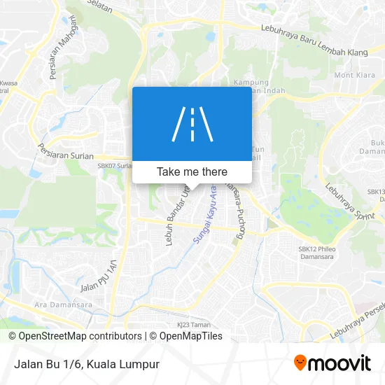 Jalan Bu 1/6 map