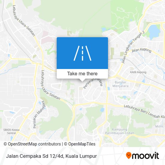 Peta Jalan Cempaka Sd 12/4d