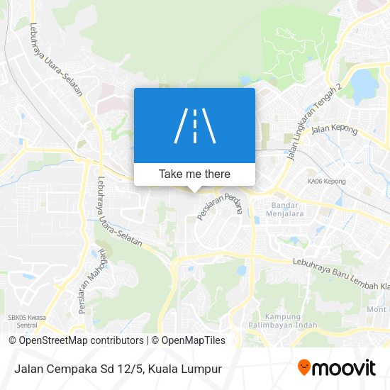 Jalan Cempaka Sd 12/5 map
