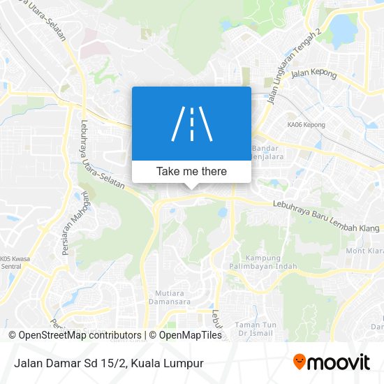 Jalan Damar Sd 15/2 map