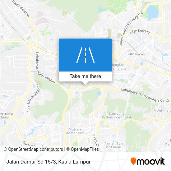Jalan Damar Sd 15/3 map