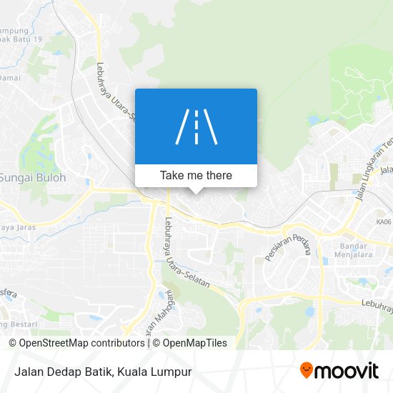 Jalan Dedap Batik map