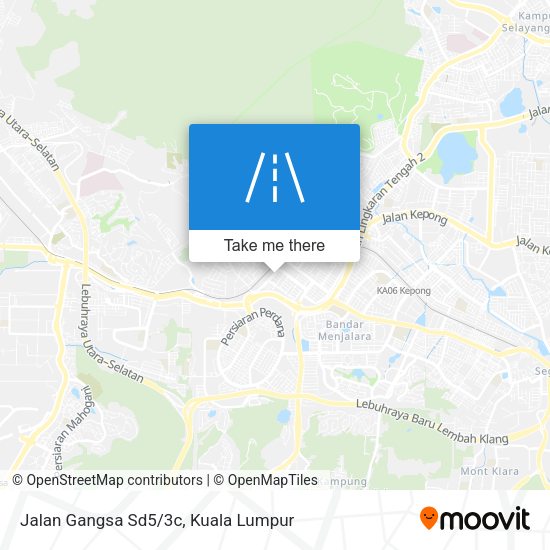 Peta Jalan Gangsa Sd5/3c
