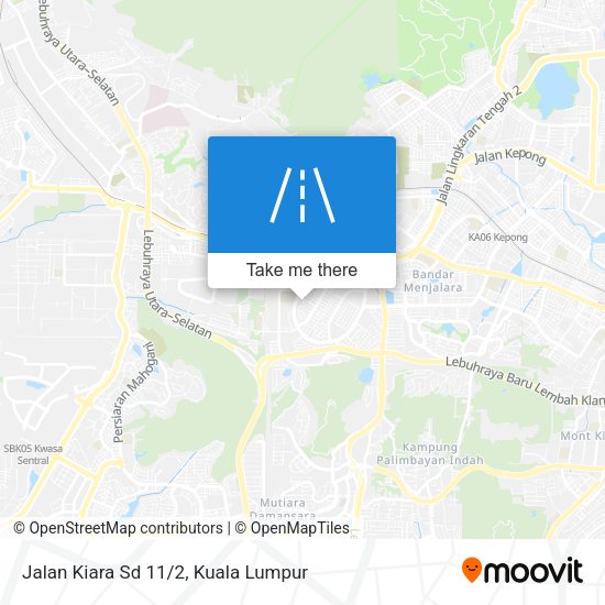 Jalan Kiara Sd 11/2 map