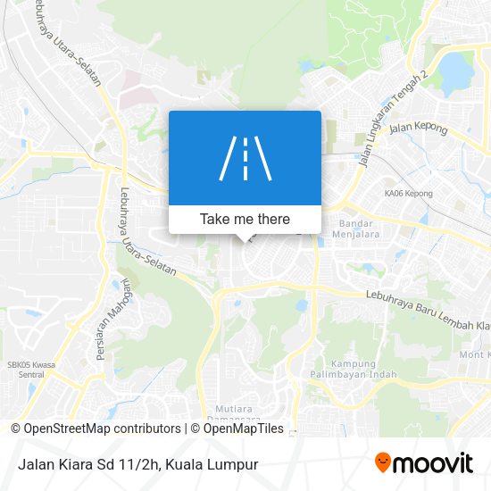 Jalan Kiara Sd 11/2h map