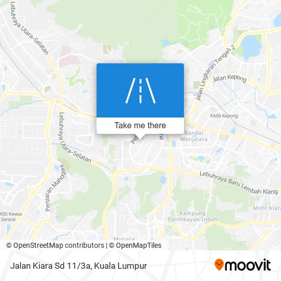 Jalan Kiara Sd 11/3a map