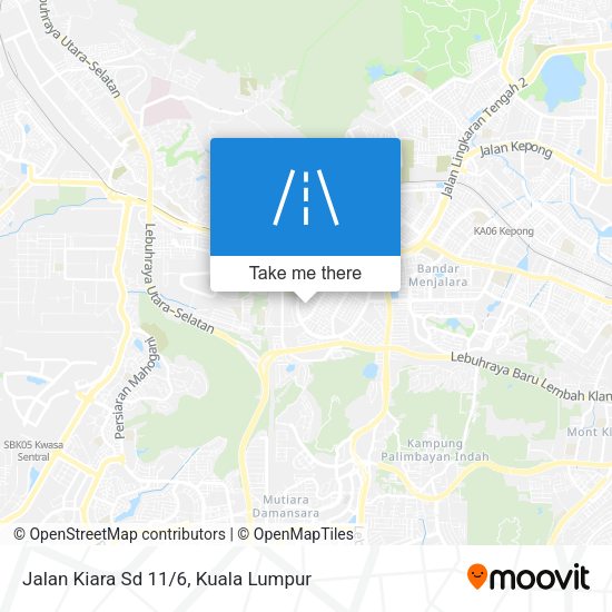 Peta Jalan Kiara Sd 11/6
