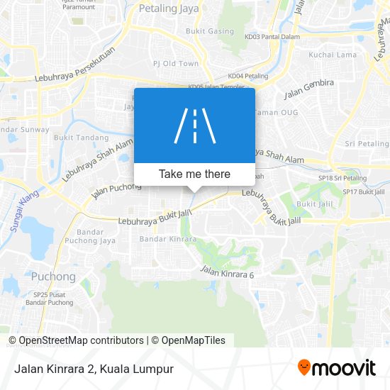 Peta Jalan Kinrara 2