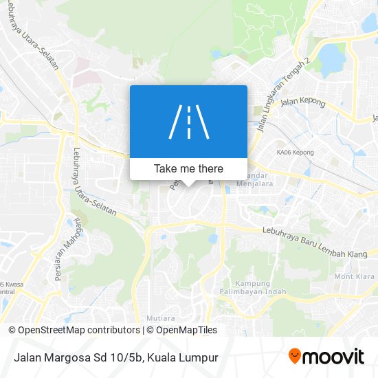 Jalan Margosa Sd 10/5b map