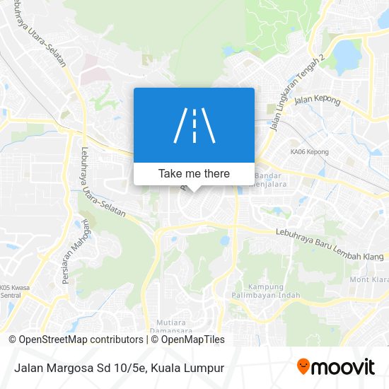 Jalan Margosa Sd 10/5e map