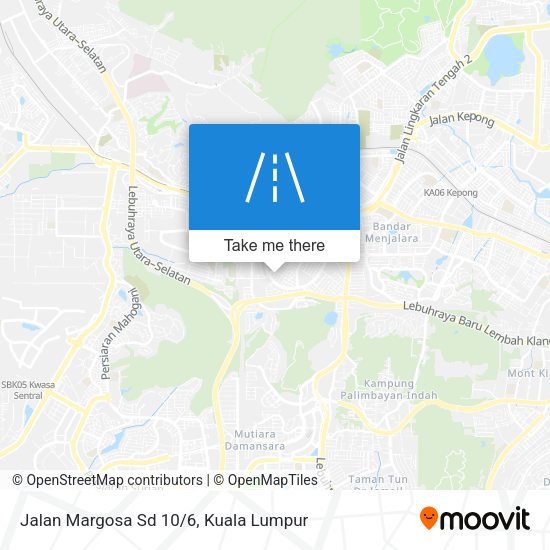 Jalan Margosa Sd 10/6 map