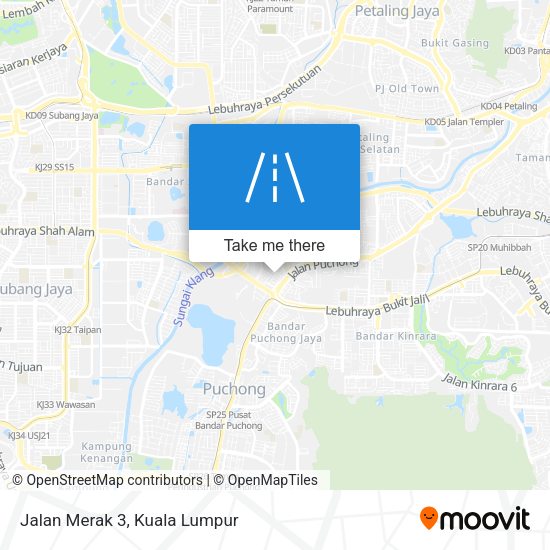 Peta Jalan Merak 3