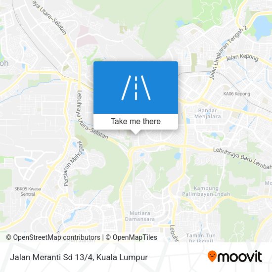Jalan Meranti Sd 13/4 map