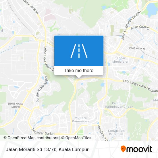 Jalan Meranti Sd 13/7b map