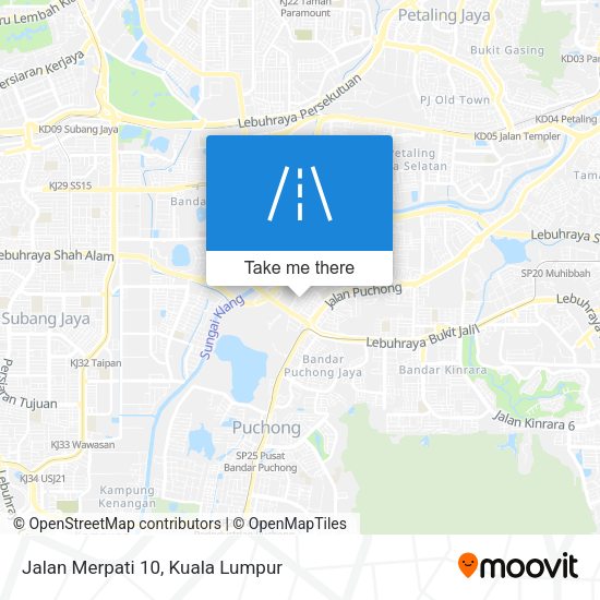 Jalan Merpati 10 map