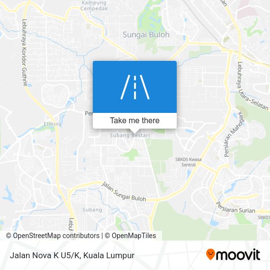 Peta Jalan Nova K U5/K