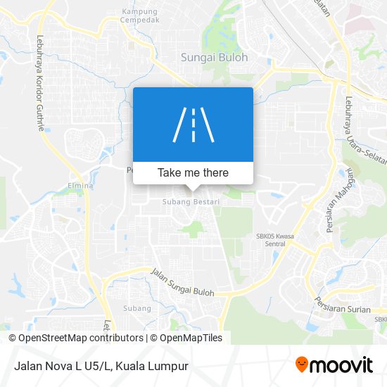 Jalan Nova L U5/L map