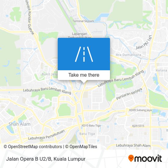 Peta Jalan Opera B U2/B