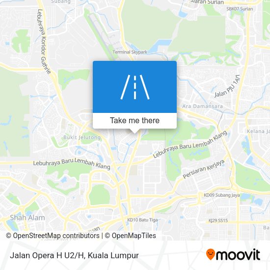 Peta Jalan Opera H U2/H