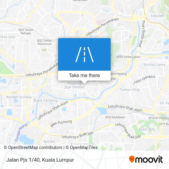 Peta Jalan Pjs 1/40