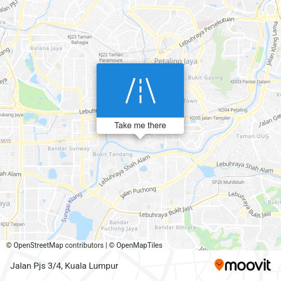 Jalan Pjs 3/4 map