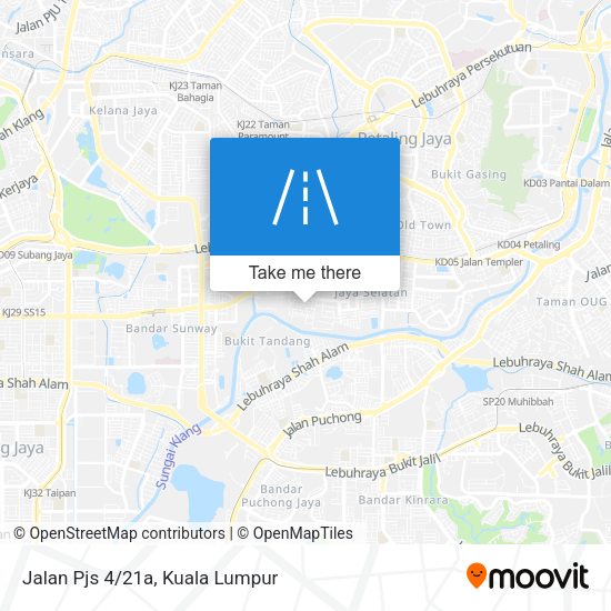 Jalan Pjs 4/21a map