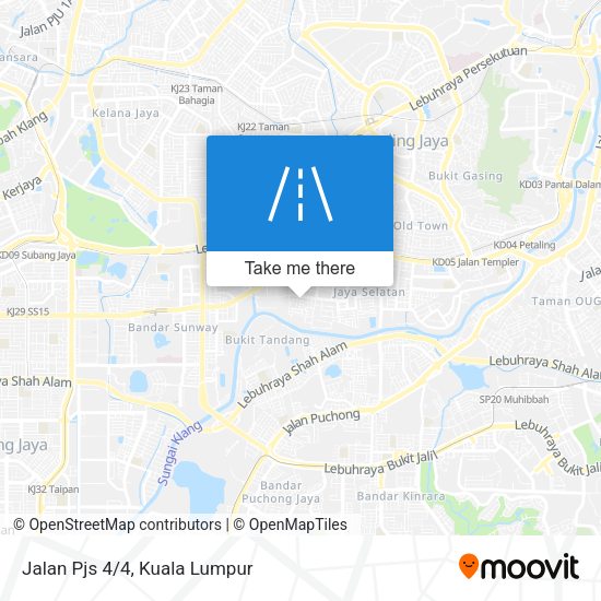 Peta Jalan Pjs 4/4