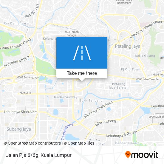 Jalan Pjs 6/6g map