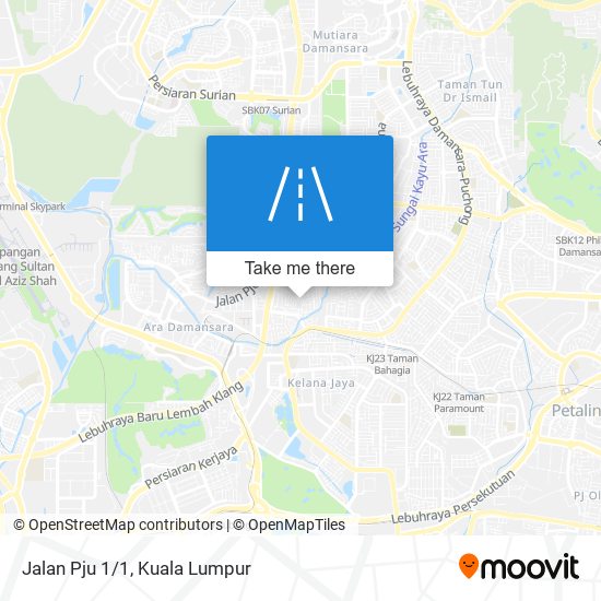 Jalan Pju 1/1 map