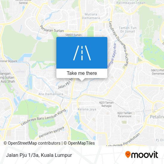 Peta Jalan Pju 1/3a