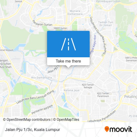 Peta Jalan Pju 1/3c