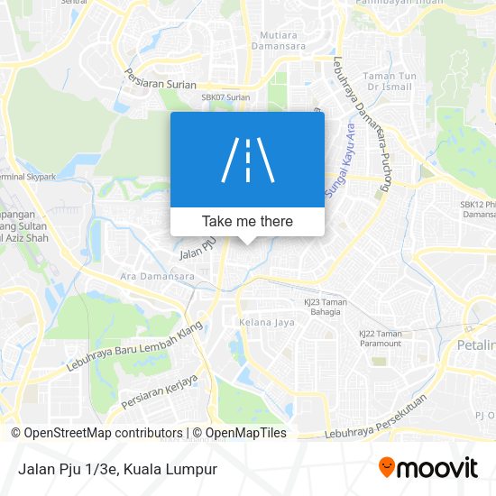 Peta Jalan Pju 1/3e