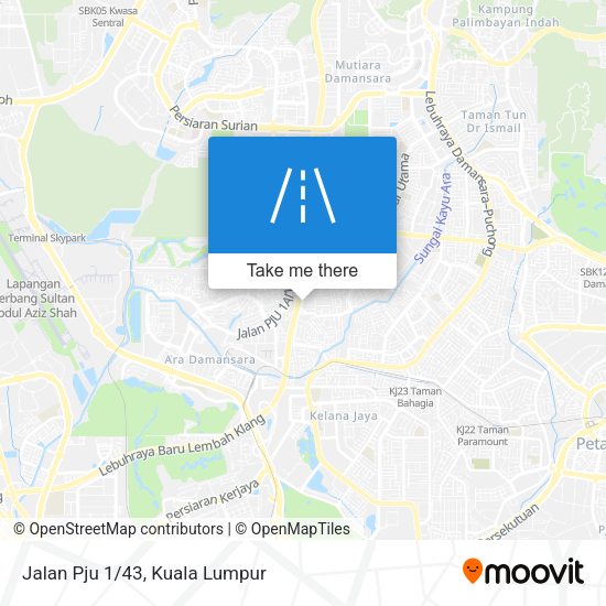 Peta Jalan Pju 1/43
