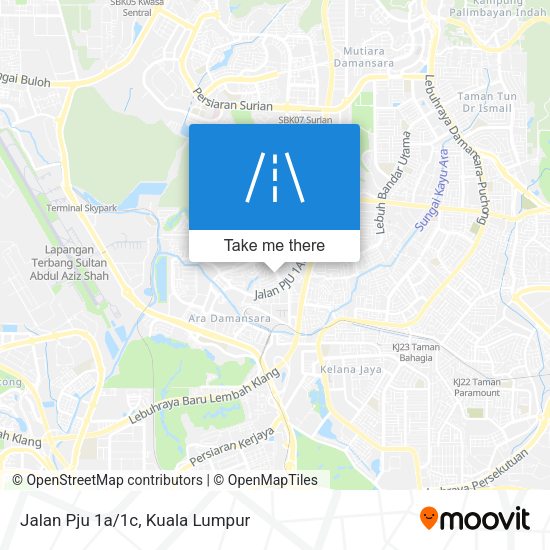 Peta Jalan Pju 1a/1c