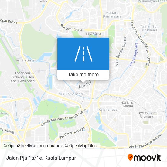 Peta Jalan Pju 1a/1e