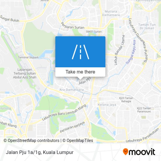 Peta Jalan Pju 1a/1g