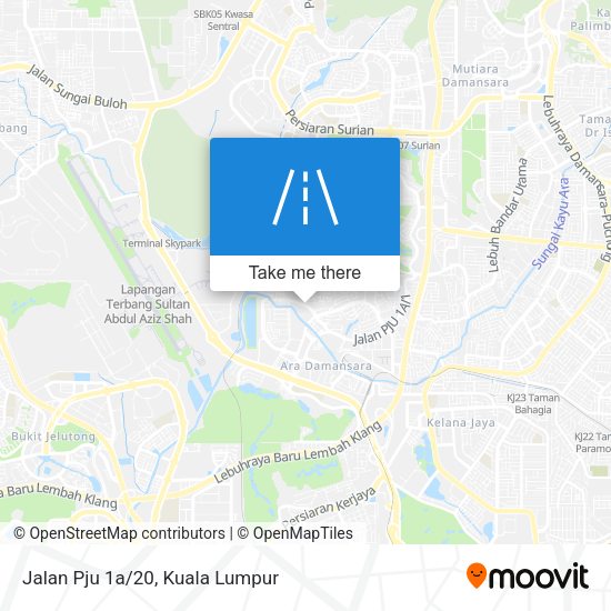 Peta Jalan Pju 1a/20