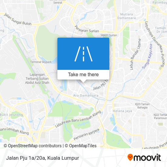 Peta Jalan Pju 1a/20a