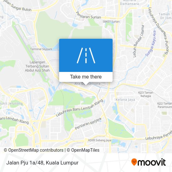 Peta Jalan Pju 1a/48