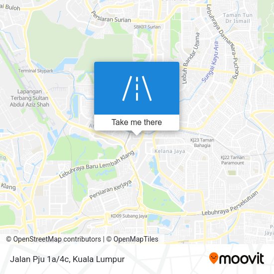 Peta Jalan Pju 1a/4c